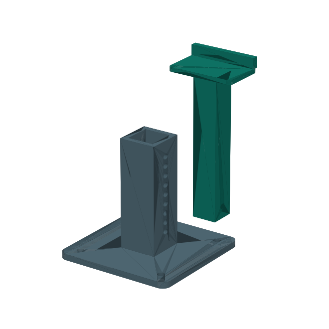 Telescoping carbon-fiber GPU anti-sag support bracket